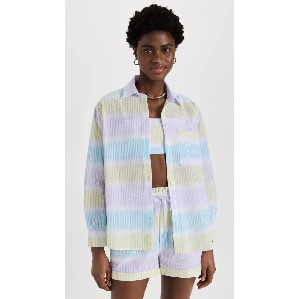 SAYLOR Rosalia Textured Button Down‎ Sz L NWOT